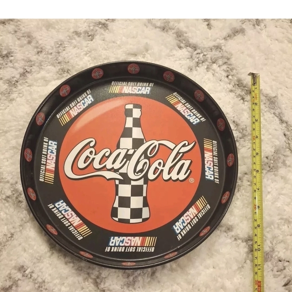 🥳HP🥳VINTAGE NASCAR+COCA-COLA TRAY - Picture 8 of 9